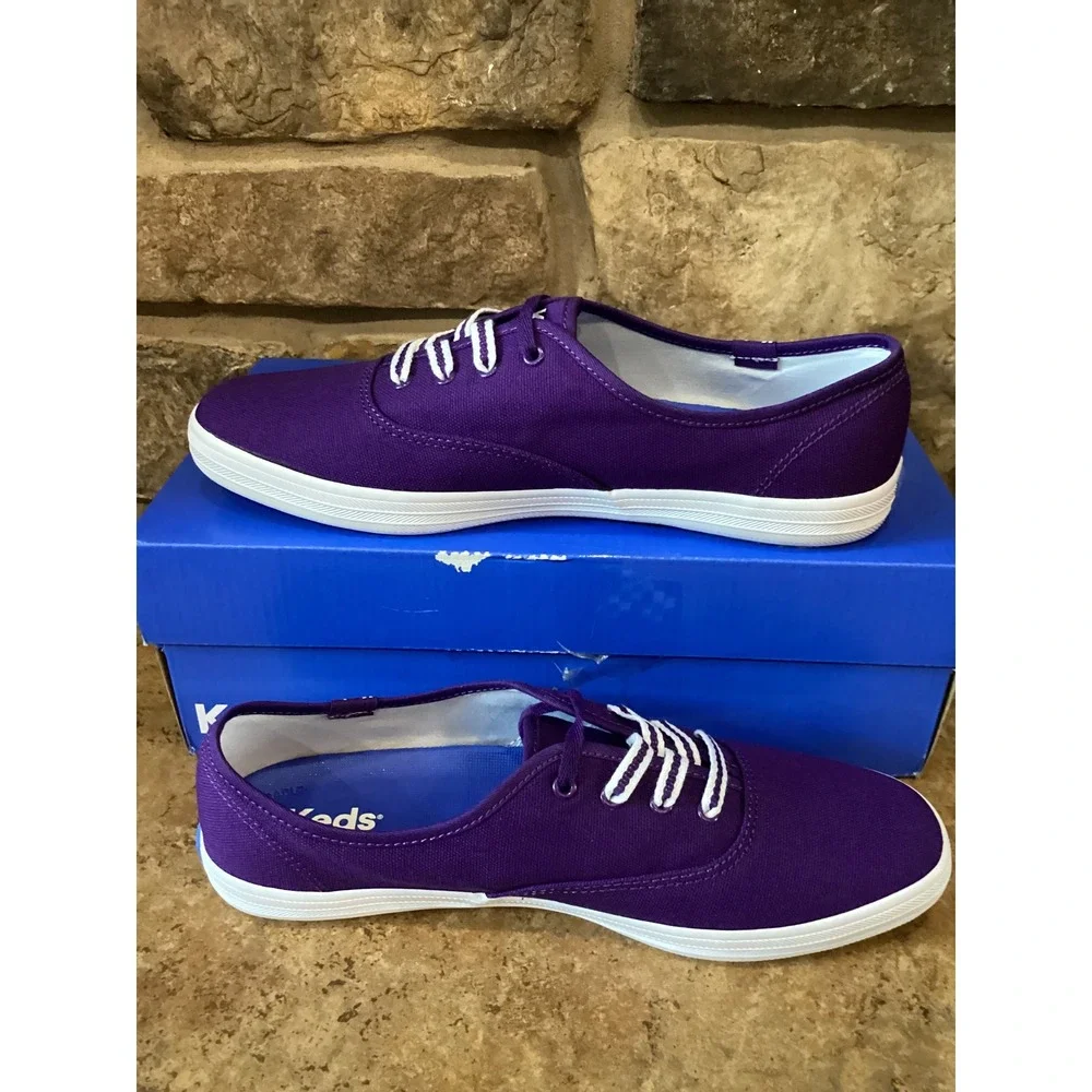 Keds Champion Purple Canvas Sneakers Blissarch Support Womens 9M KW-CHAMP-2C-500